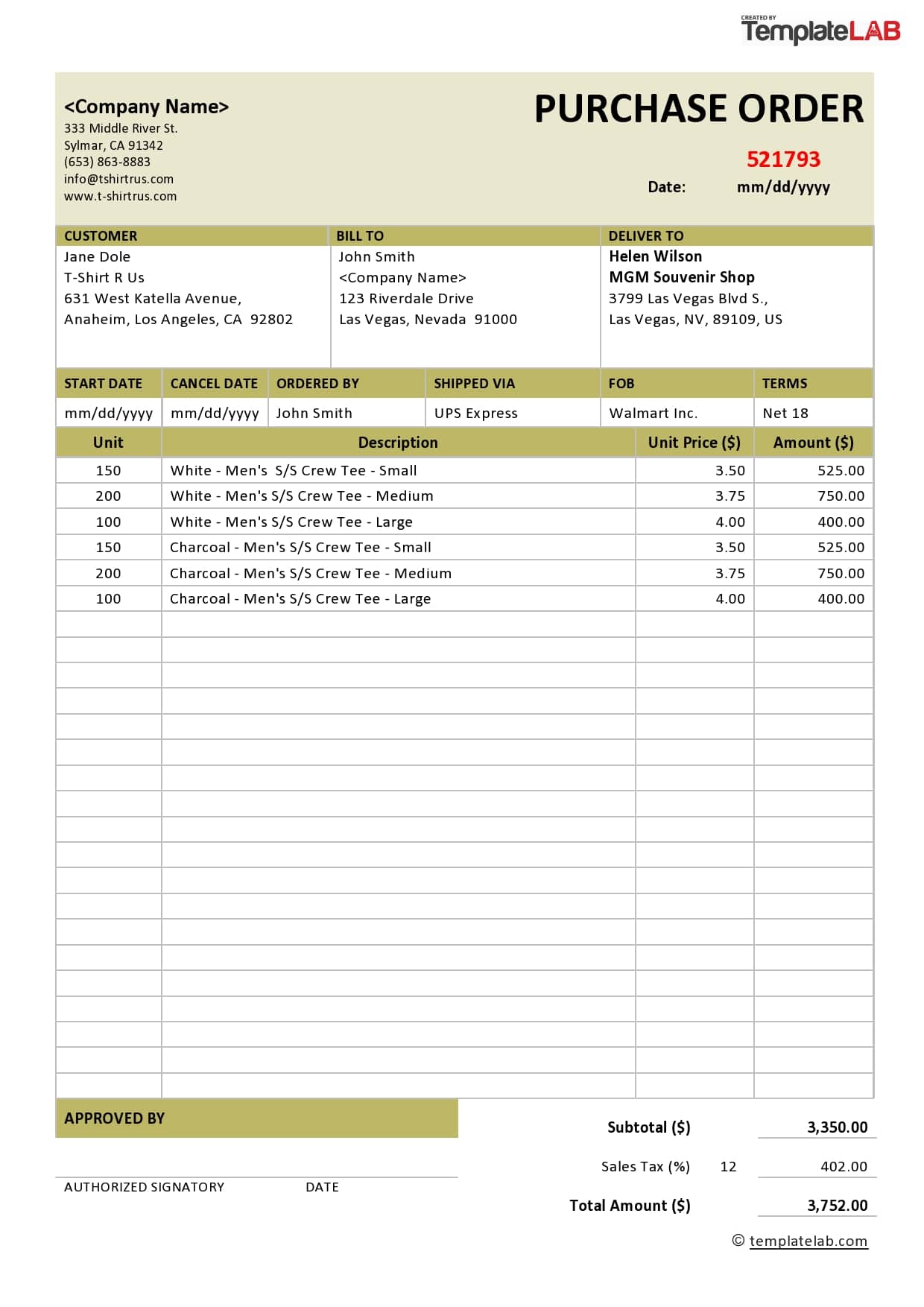 What Is A Purchase Order Format Examples And Templates Vrogue